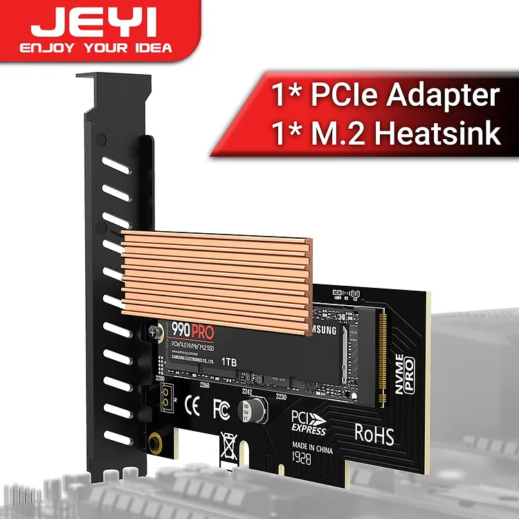 UMC-E PCIe 4.0/5.0 Adapter Card: Convert U.2/E1.S/E3.S NVMe SSD To M.2 PCIe X4 Slot For High-Speed Data Transfer