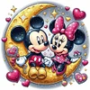 Disney Mickey Mouse-plein diamant rond peinture-30 * 30cm