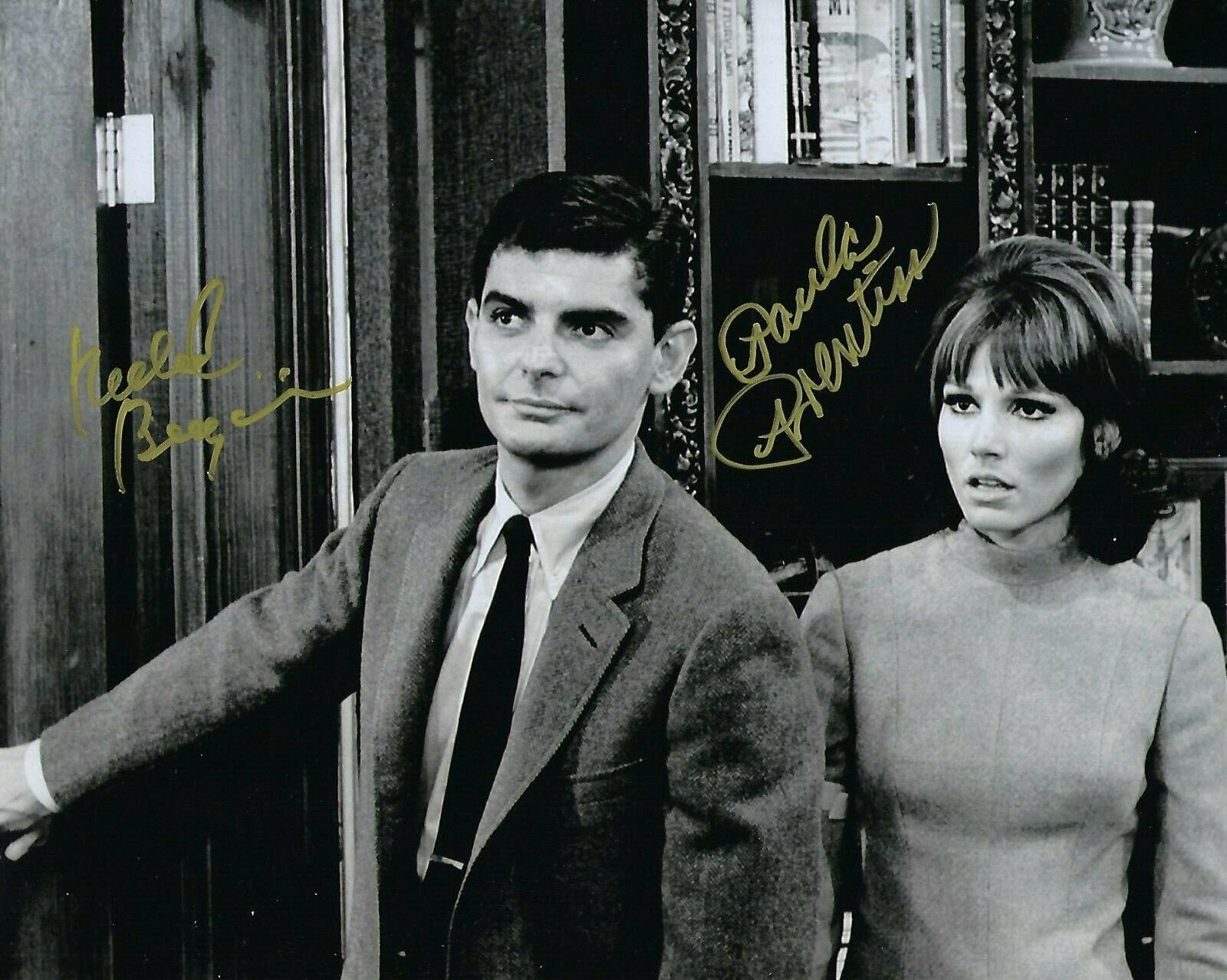 GFA He & She Show * PAULA PRENTISS & RICHARD BENJAMIN * Signed 8x10 Photo Poster painting H COA