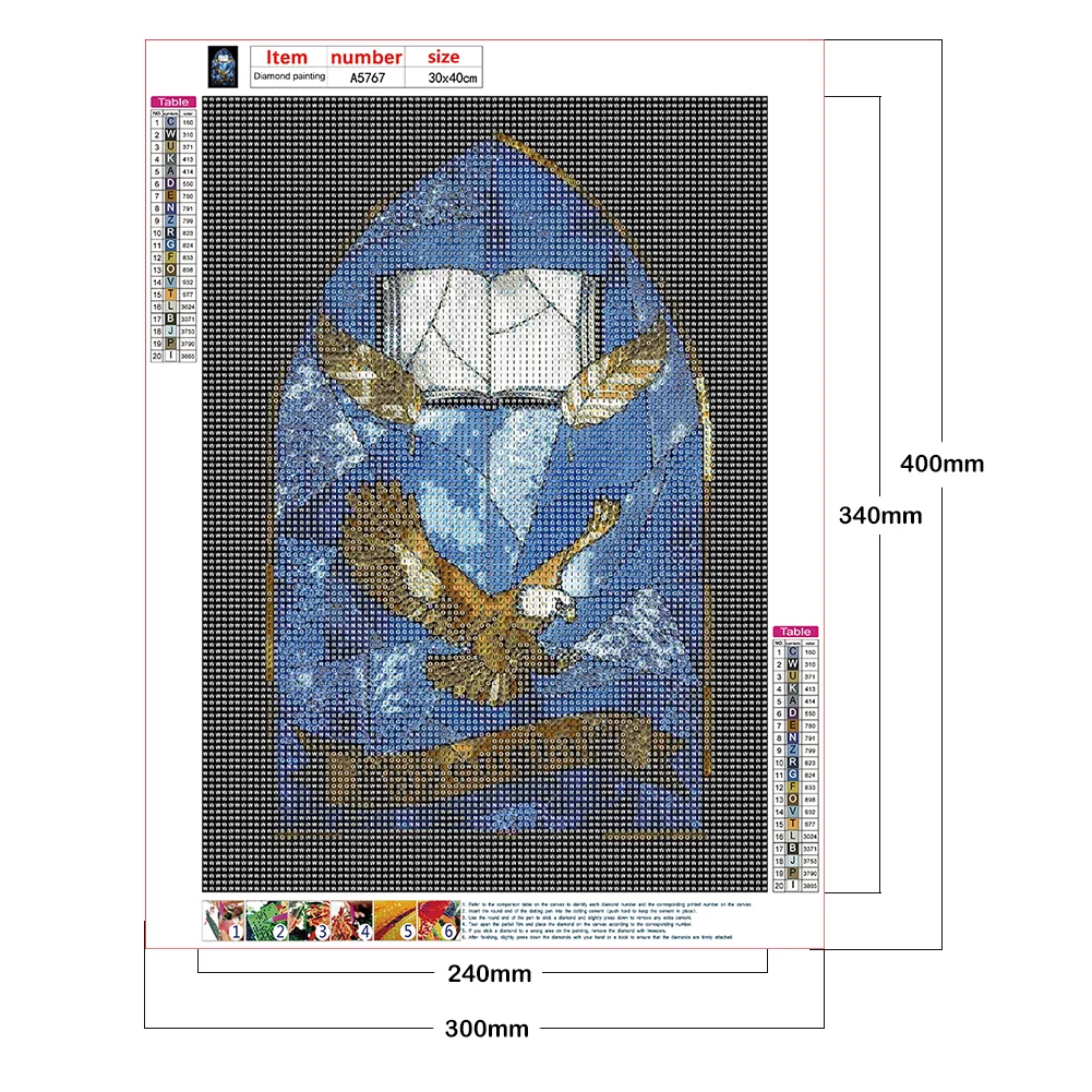 Diamond Painting Harry Potter Style Glass 5D DIY Kits Full Round Drill (A5767)