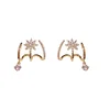 Docenin™Eight Awn Star Crystal Earrings