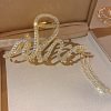 Barrette serpent avec strass