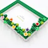 Flower DIY Building Block Photo Frame Kit,Creative Handmade Assembled Photo Frame Handmade Craft Gift Home Tabletop Display Decor