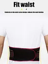 Motorcycle Waist Protector Brace Summer Breathable Waist Support Belt Red