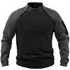 Men's Retro Solid Color Warm Sweatshirt - Suitable for Winter Outdoor Hiking