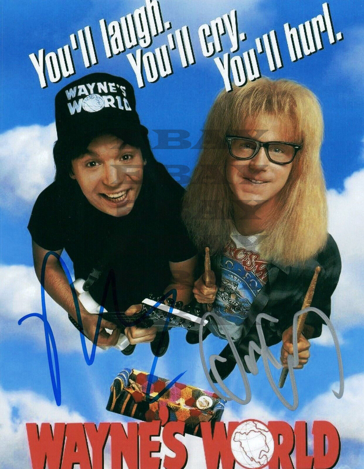 Mike Myers & Dana Carvey Waynes World Autographed Signed 8x10 Photo Poster painting Reprint