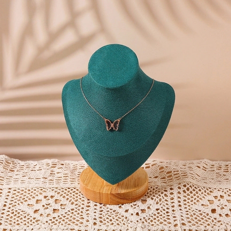 High-Grade Solid Wood Necklace Display Stand Neck Neck Model Necklace Stand Neck Model Display Stand Stall Storage Special Stand