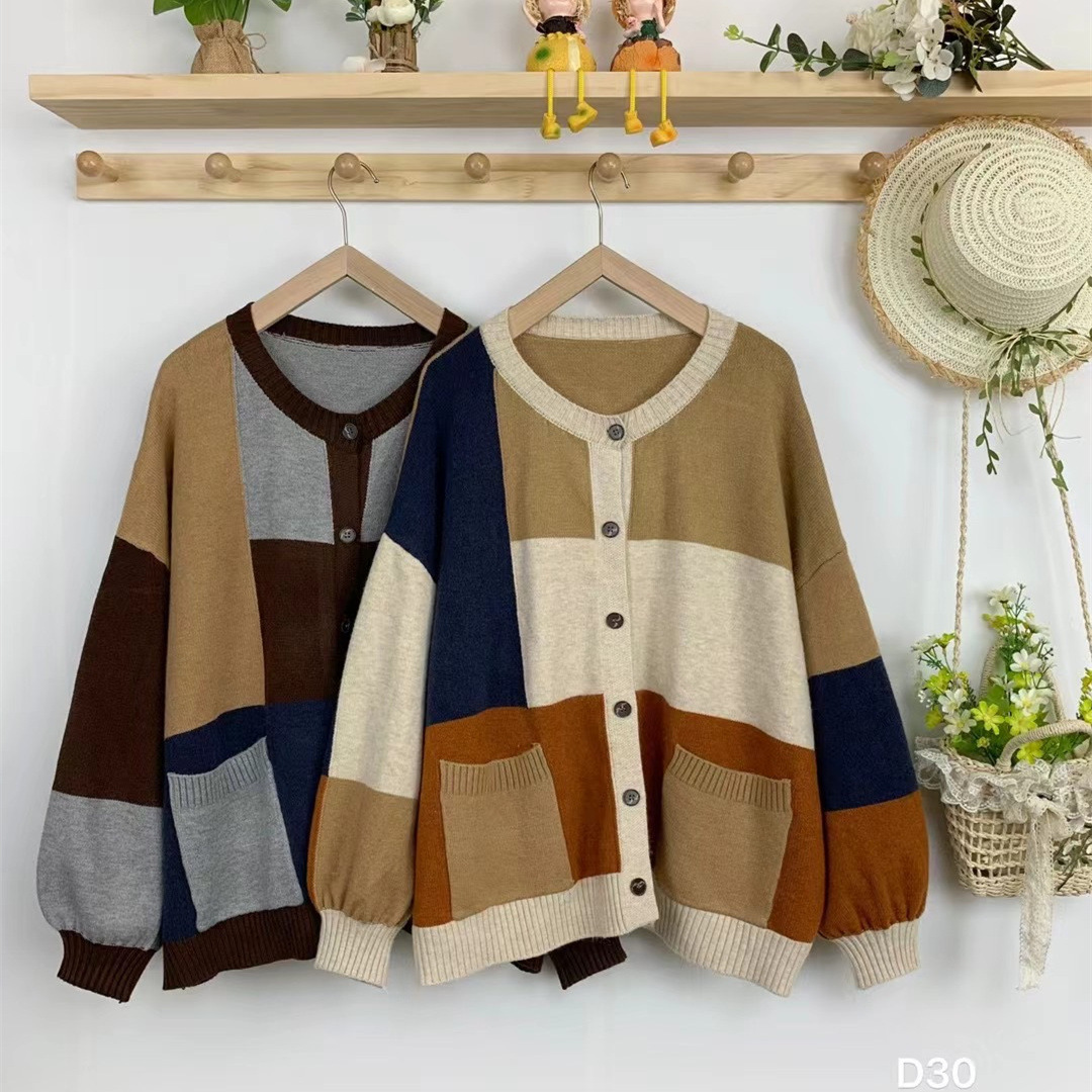 Chicfifth Sweater Women Winter Long Sleeve High Quality Autumn Vintage Top Knitted Cardigan