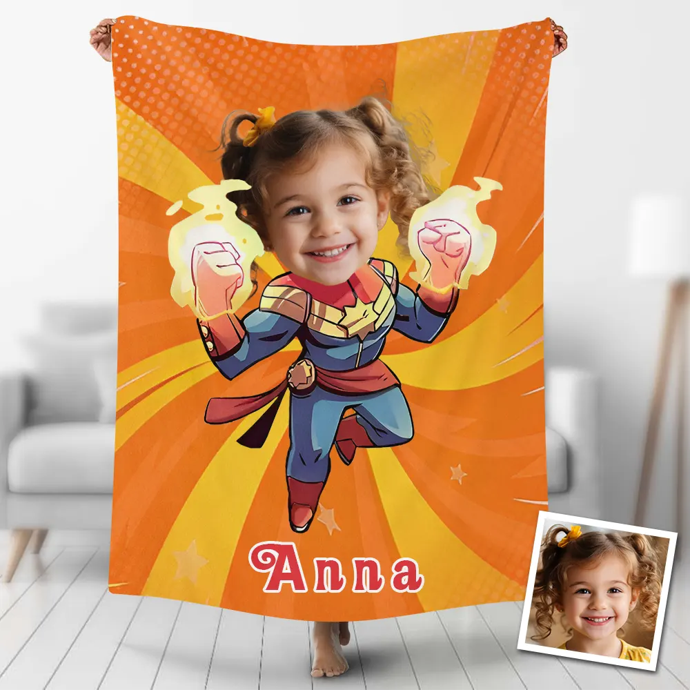 Custom Blankets Personalized Captain Marvel Blankets