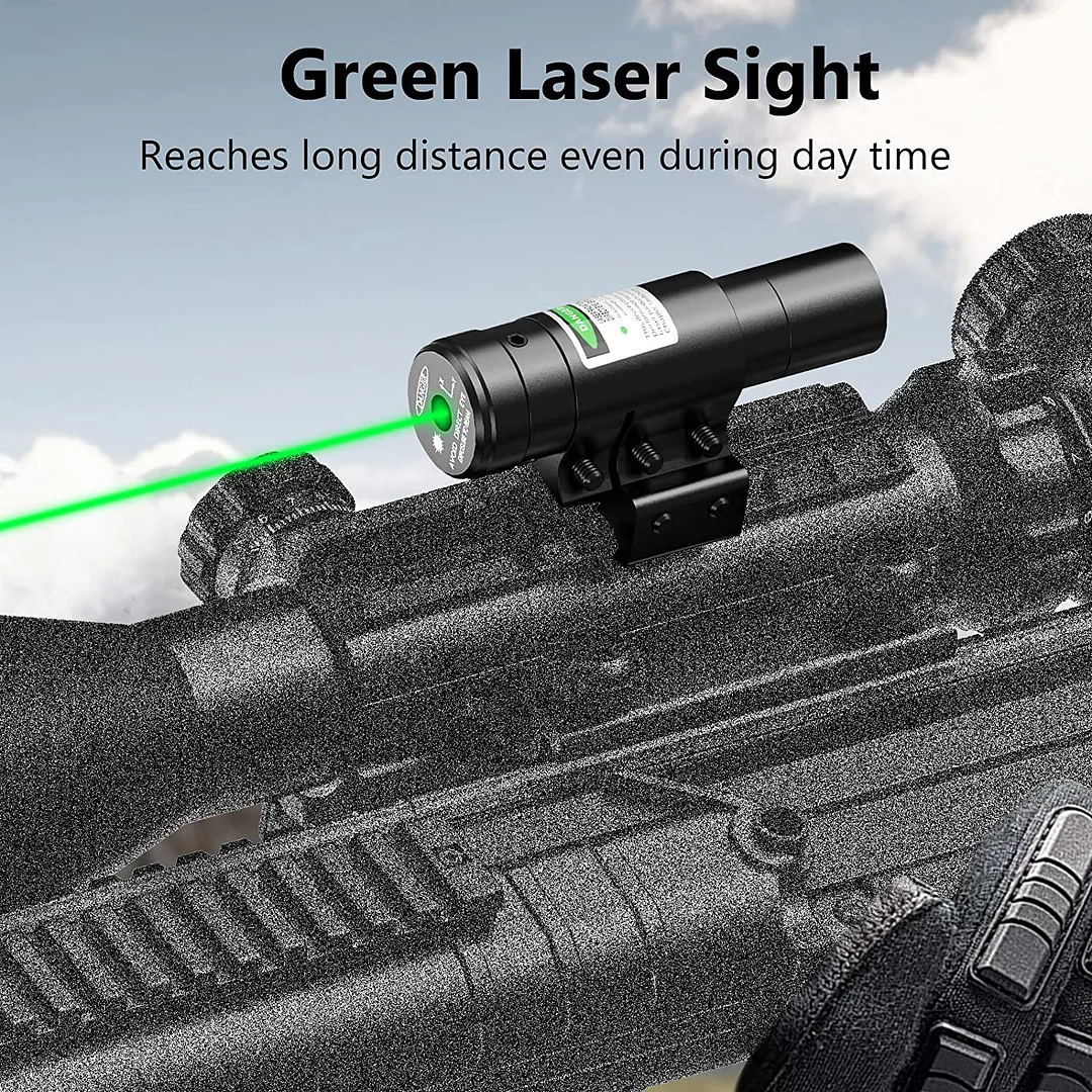 ohhunt® 4-16x50 AO Tactical Rifle Scope Dual Illuminated Optics & Illuminated Reflex Sight 4 Holographic Reticle Red/Green Dot Sight & IIIA/2MW Laser Sight