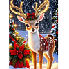 Diamond Painting-DIY Full Round Drill Christmas Deer