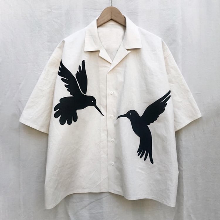 Men's Lapel Printed Shirt