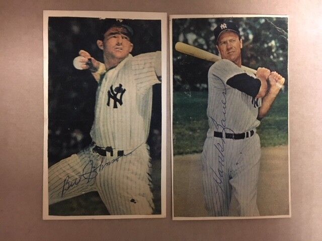 Hank Bauer NY Yankees Signed GPC & Mounted Photo Poster painting 1953 Stamp JSA Precert