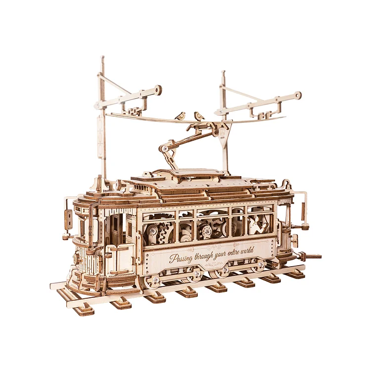 ROKR Classic City Tram 3D Wooden Puzzle LK801 | Robotime Canada