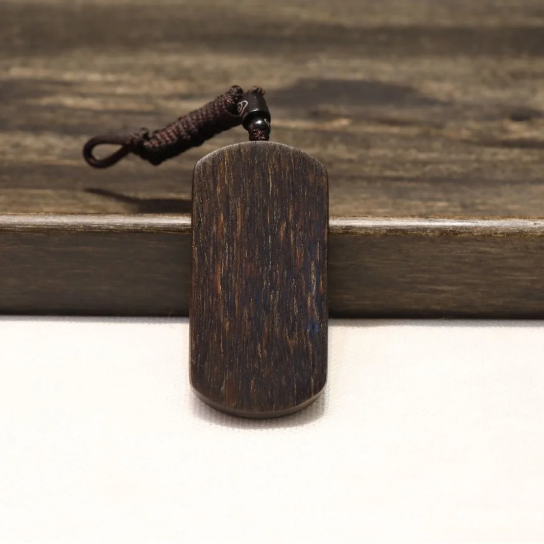 Brunei Agarwood Amulet Natural Old Material Sinking Grade Exquisitely Carved Eight-Armed Guanyin Amulet Pendant Necklace