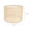 E27 Rattan Woven Lampshade Rattan Table Lamp Shade Retro Rattan Lamp Shade Decor