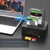 Dual Bay Hard Drive Docking Station with Offline Clone for 2.5 3.5 inch SATA HDD/SSD, Support Reading CF&SD Card, USB 3.0 5Gbps Drive Duplicator Cloner, 36TB Capacity