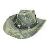 Unisex Retro Wide Brim Western Cowboy Frayed Edge Rider Hat