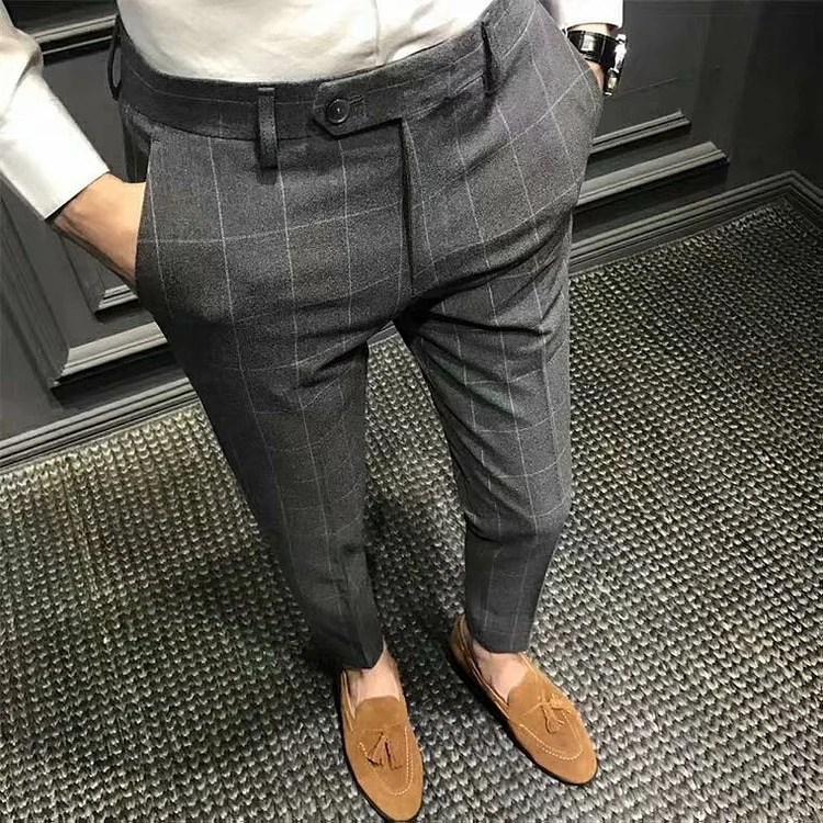 Men Suit Pants Casual Suit Pants