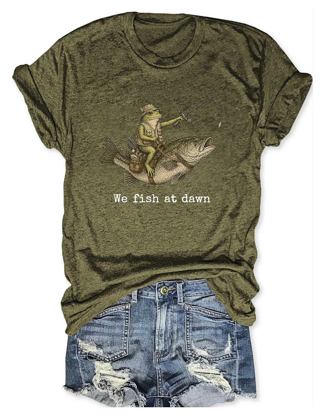 We Fish At Dawn T-shirt