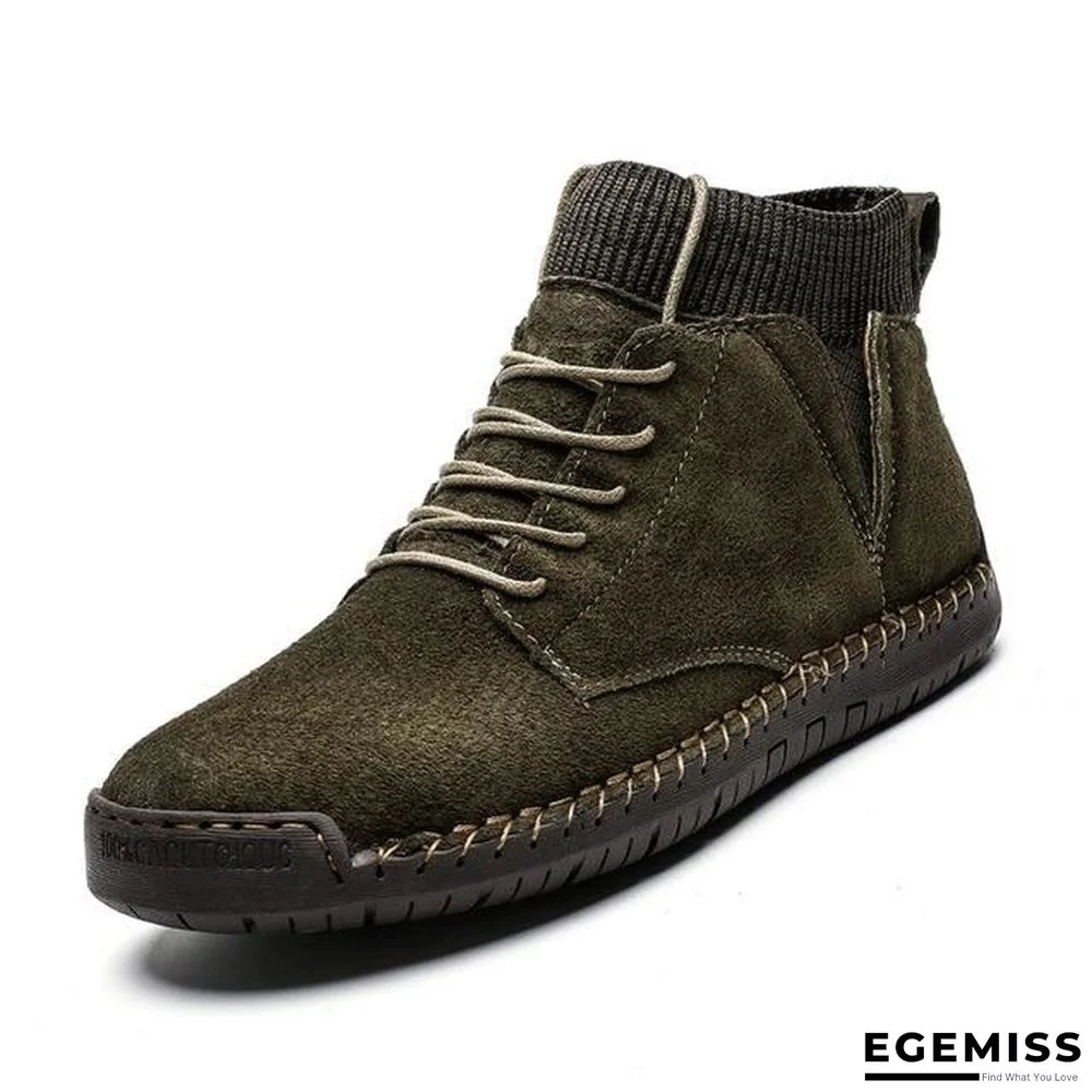 Men Casual Shoes High Top Boots Shoes Fashion Outdoor Army Travel Botas Hombre Sock Man Brithsh Sneaker | EGEMISS