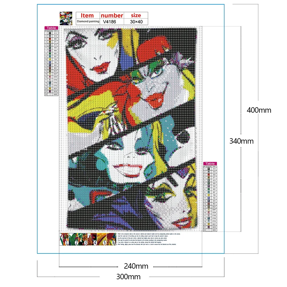 Full Round Diamond Painting 30*40cm - Bad Woman