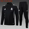 2025/2026 Real Madrid Long Zipped Jacket Black Football Shirt 1:1 Thai Quality
