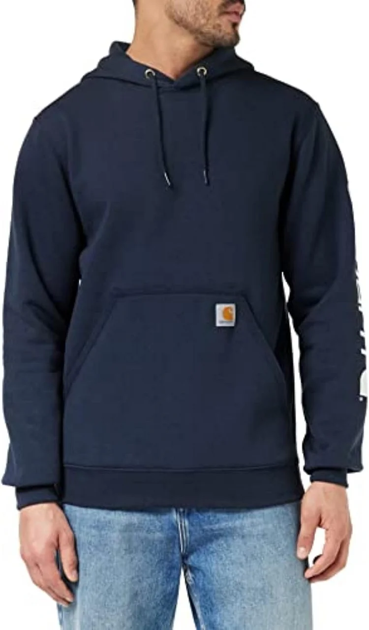 Men's Loose Fit Midweight Logo Sleeve Graphic Sweatshirt