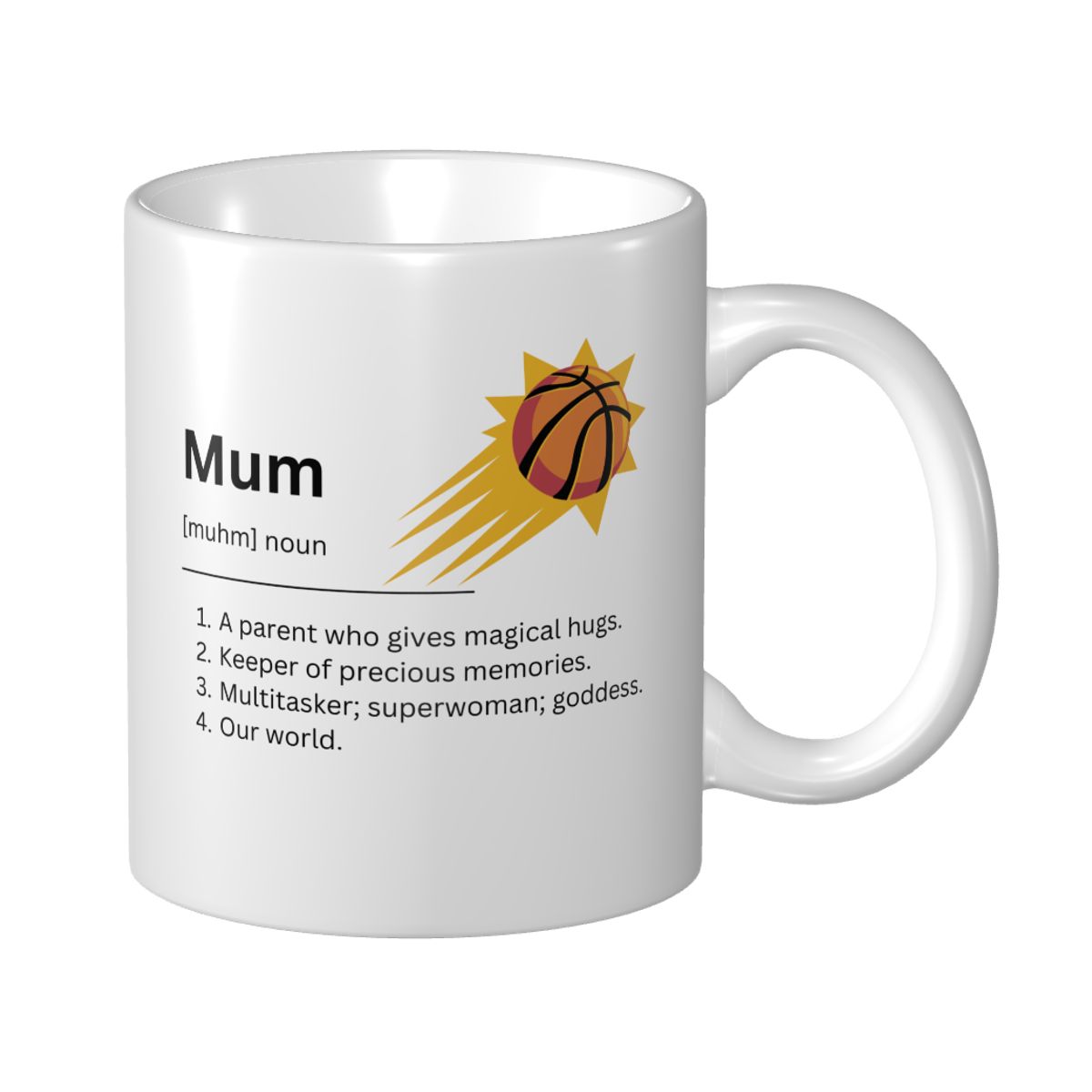 Phoenix Suns Minimalist Dictionary Mother's Day Mug