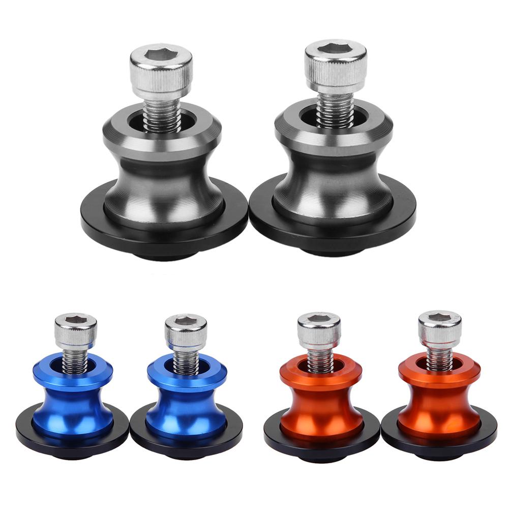 

2pcs 8mm CNC Aluminum Motorcycle Swingarm Spool Slider Stand Screws, Orange, 501 Original