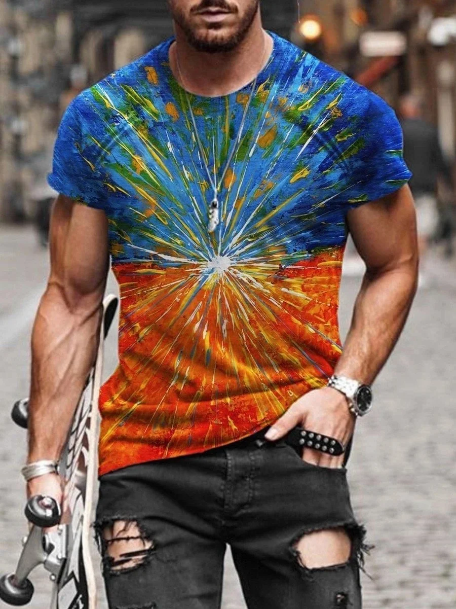 Crew Neck Cotton Printed Casual Shirts & Tops