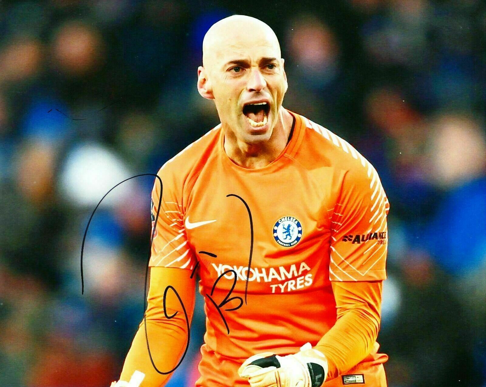 Willy Caballero Signed 10X8 Photo Poster painting Chelsea F.C. AFTAL COA (1165)