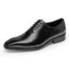 Mens Genuine Leather Wholecut Oxford Dress Shoe