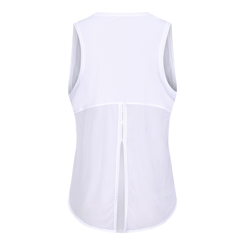 women's activewear vest white