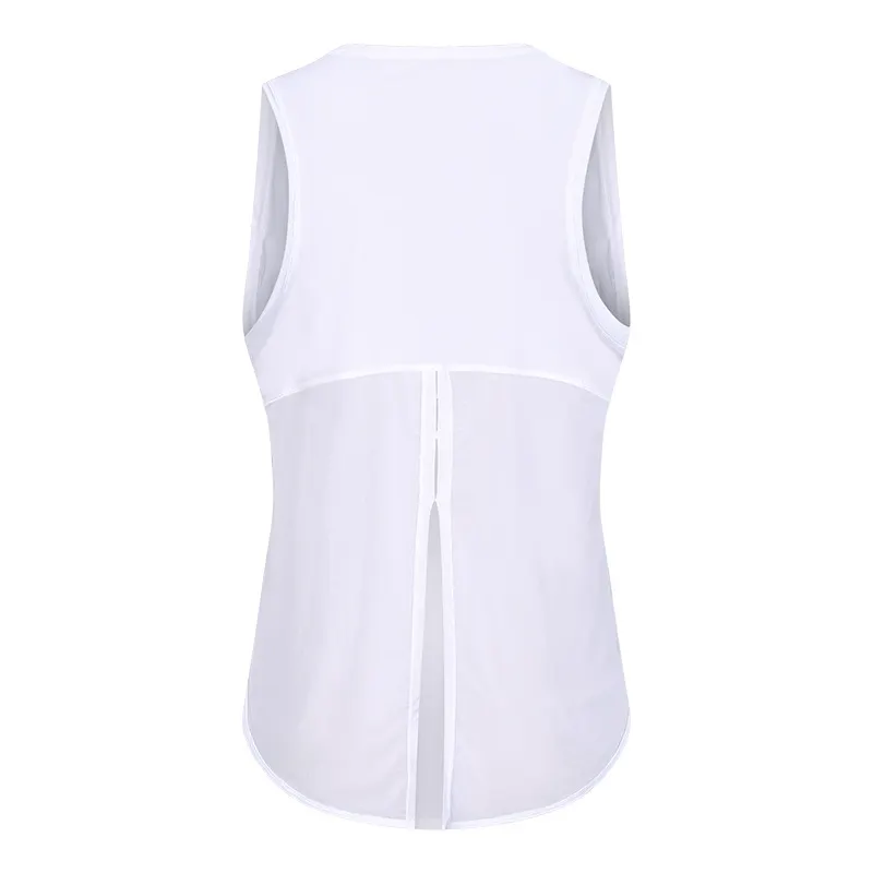 women's activewear vest white
