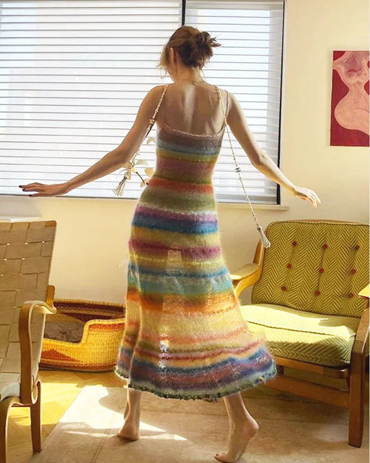 hand knit dress Renard Silk Dress main image 0