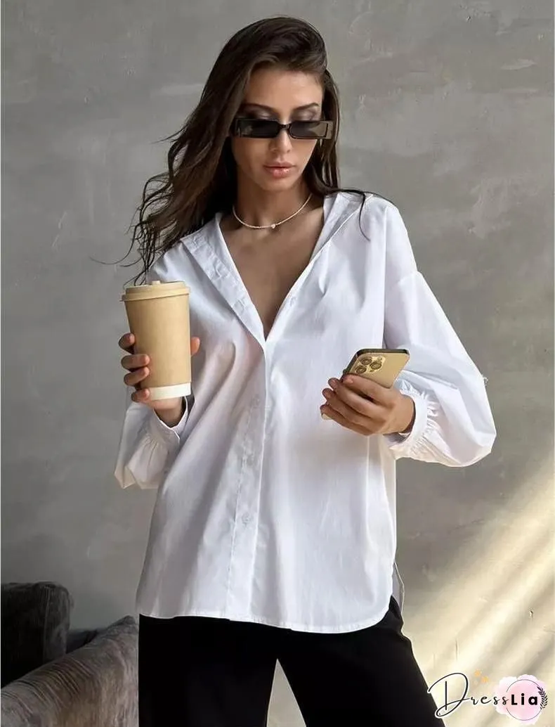 Womens Long Sleeve Plus Size Western Shirt
