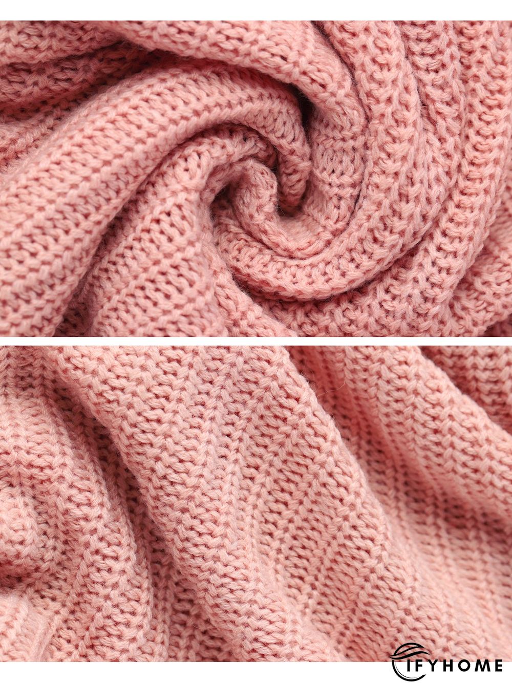 Long Sleeve Shirt Collar Sweet Knitted Sweater | IFYHOME