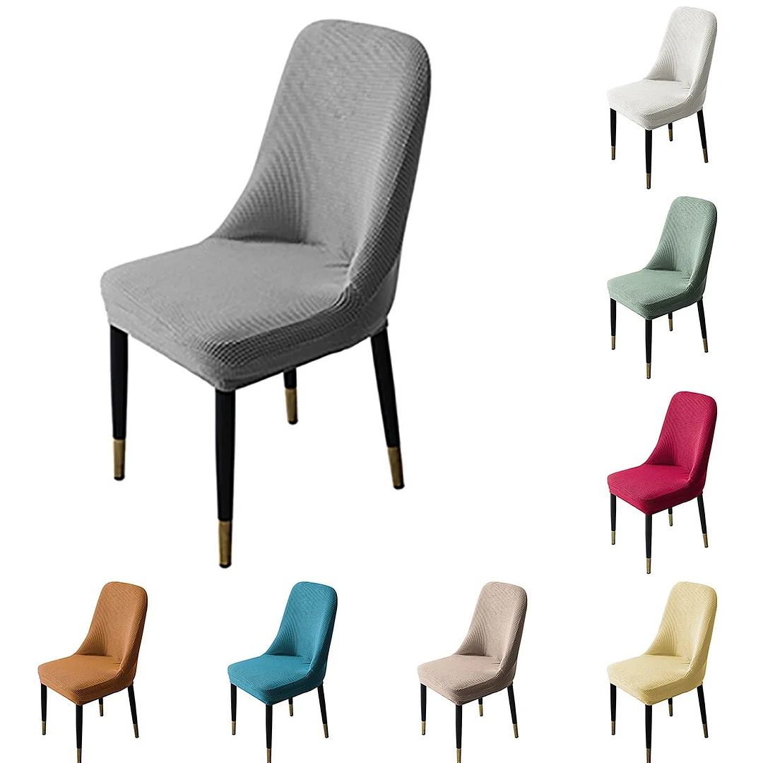 1/2/4/6pcs Polar Fleece High Back Chair Cover Stretch Washable Dining Chairs Covers Slipcover Office Chair Covers Christmas Home