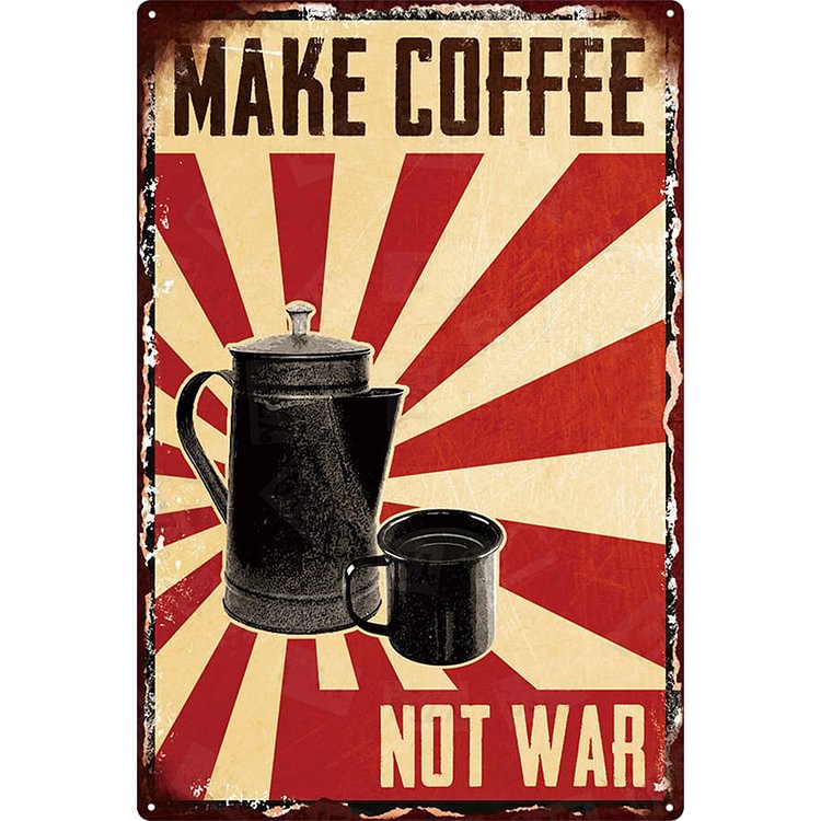 【20*30cm/30*40cm】Make Coffee - Vintage Tin Signs/Wooden Signs