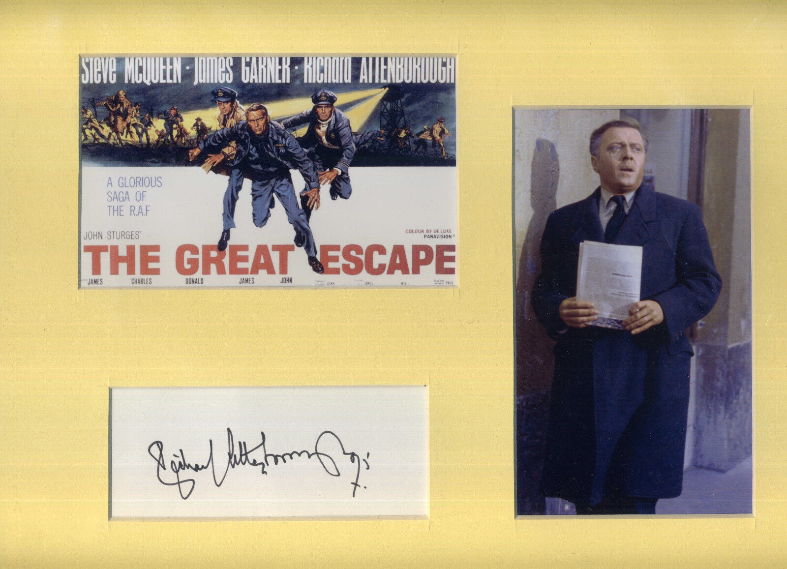 RICHARD ATTENBOROUGH Signed Photo Poster paintinggraph - Film Actor 'THE GREAT ESCAPE' preprint