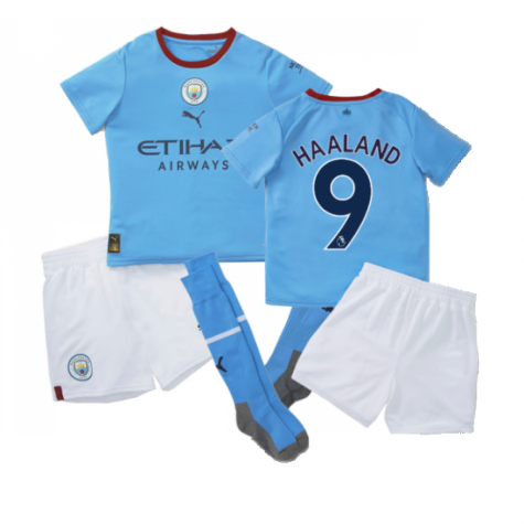 Ensemble Maillot Haaland 9 Manchester City 2023/2024 Domicile Enfant
