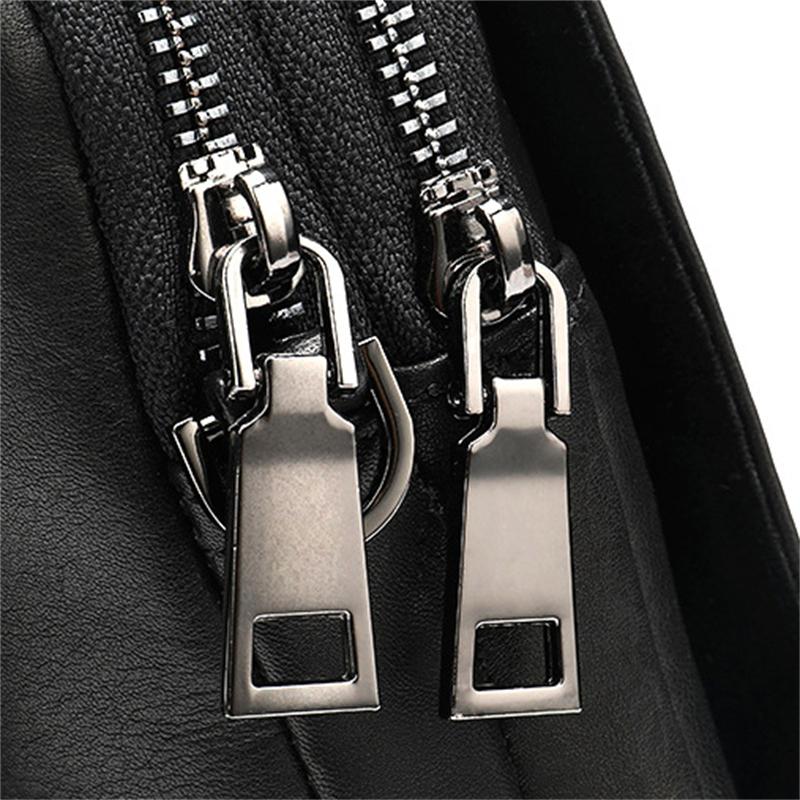 Men's Leather Belt Bag Retro Multi-Function Shoulder Bag