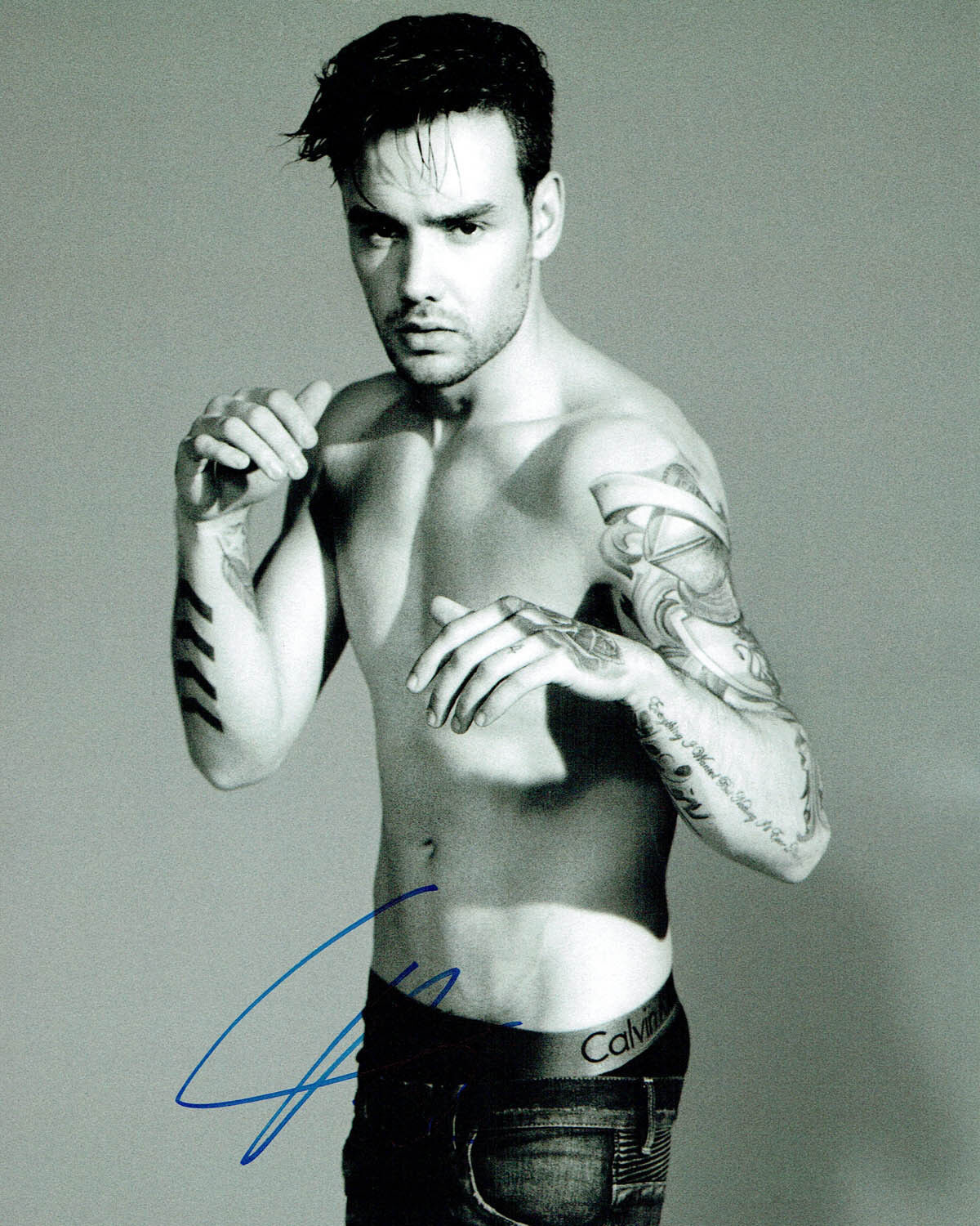 Liam PAYNE One Direction Singer SIGNED Autograph 10x8 Sexy Photo Poster painting AFTAL COA