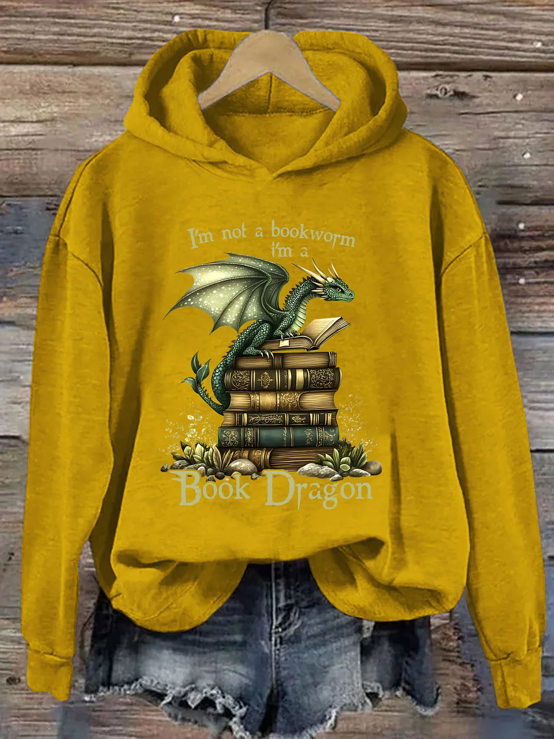 I'm Not A Bookworm I'm A Book Dragon Hoodie