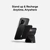 Modular Magnetic Phone Holder Power Bank Set, Foldable Stand and Portable Wireless Charger with Magnetic USB-C Cable