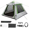 [US Local Warehouse] 4.0 Automatic Inflatable Camping Tent 300D Oxford Fabric Blow up Instant Setup Inflatable Tent UV Protection Waterproof Inflatable Cabin for Backyard & Picnic Use