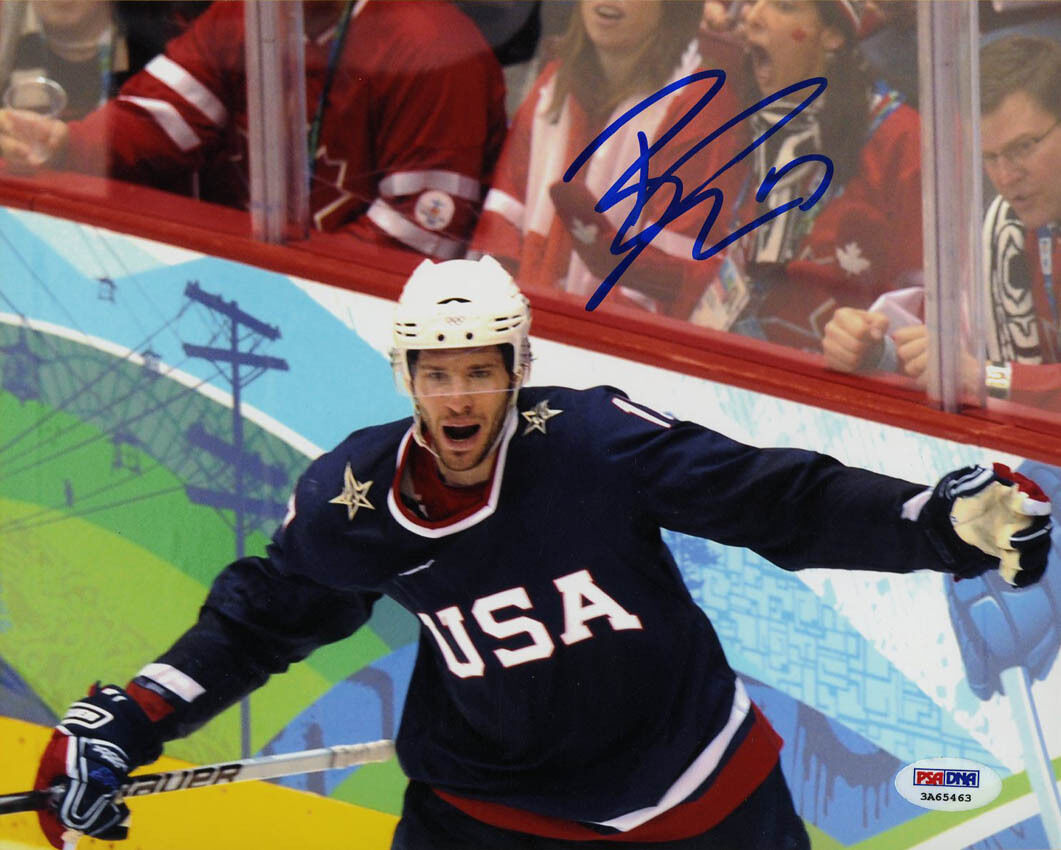 Ryan Kesler SIGNED 8x10 Photo Poster painting Team USA Olympics Canucks ITP PSA/DNA AUTOGRAPHED