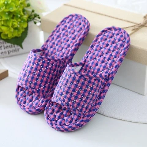 Pure Cotton Fabric Cloth Bottom Cloth Slippers Wood Floor Floor Tiles Mute Indoor Soft Bottom Female Home Home Four Seasons