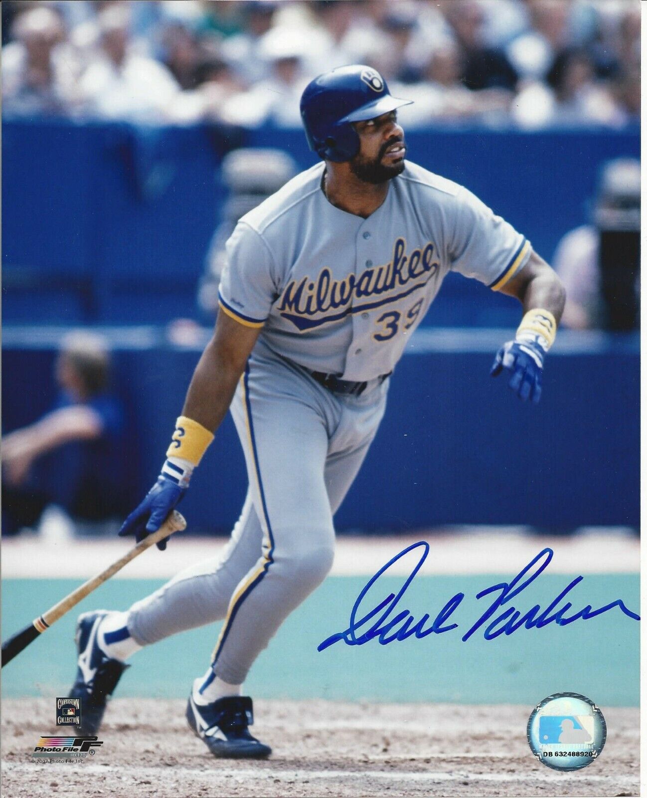 Dave Parker Autographed 8x10 Milwaukee Brewers#8